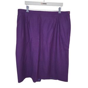Pendleton Vintage Purple Wool Skirt Size 22W